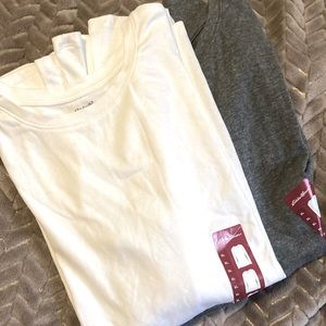 Set of two buttery soft, stretch Eddie Bauer long sleeved tees